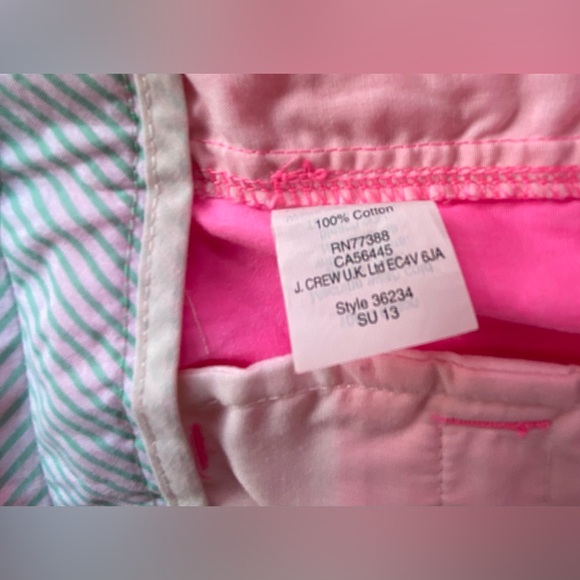 J. Crew Mid-Rise Broken-In Chino Shorts, Cotton Chino Shorts Bright Pink, Size 2 - Picture 5 of 8